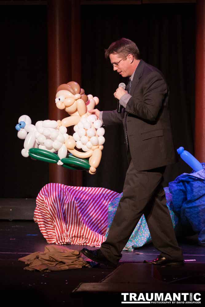 A great local comedy and burlesque act.  This was the second to last show they did in the main ballroom of the Clarion Hotel and Casino in Las Vegas.