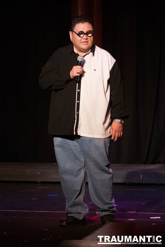 A great local comedy and burlesque act.  This was the second to last show they did in the main ballroom of the Clarion Hotel and Casino in Las Vegas.