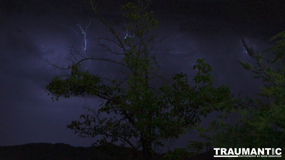 On my way home from an event in Boulder City I drove into a great lighning storm.  I pulled off to the side of the road near my home and set my camera on top of my car and shot a bunch of long exposures.  I did pretty good.  Wish I had my tripod and release, but I made it work.