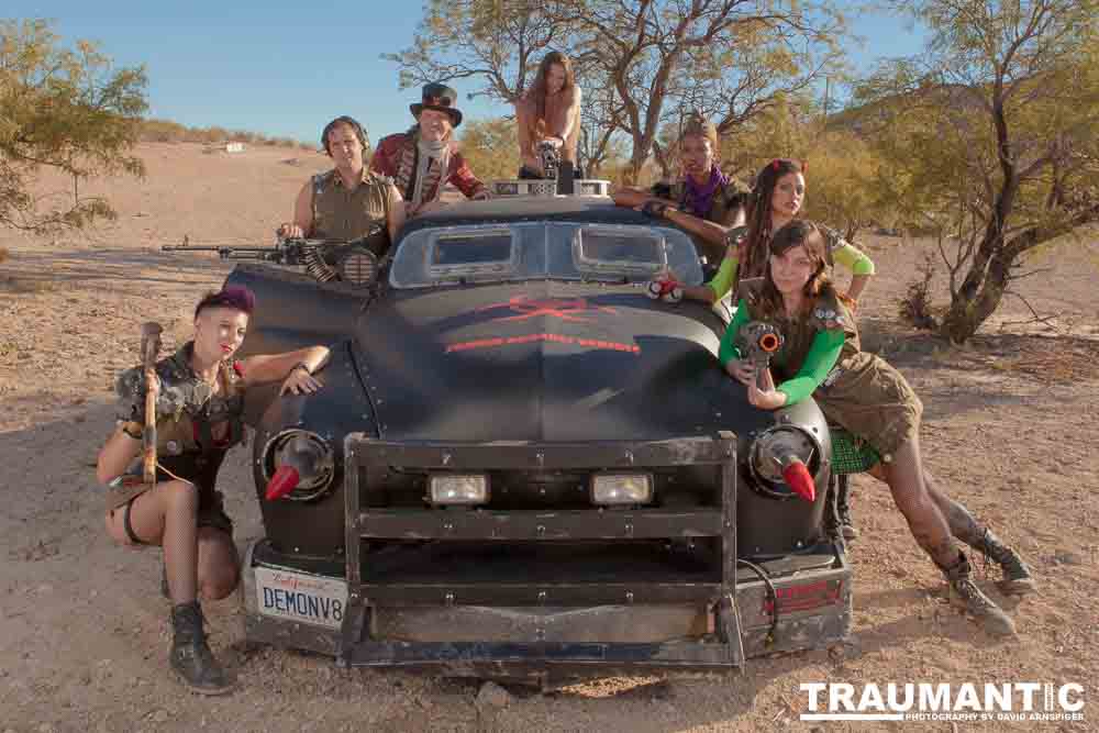 The Nuclear Bombshells invited me out to Goodsprings, NV for a promo shoot.