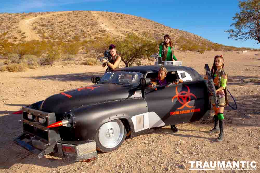 The Nuclear Bombshells invited me out to Goodsprings, NV for a promo shoot.