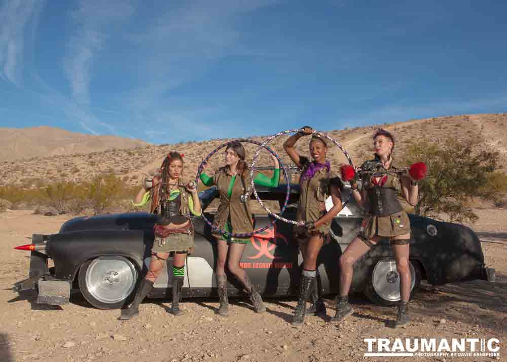 The Nuclear Bombshells invited me out to Goodsprings, NV for a promo shoot.