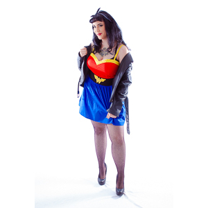 Sarah's rockabilly Wonder Woman shoot.