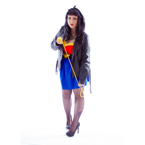 Sarah's rockabilly Wonder Woman shoot.