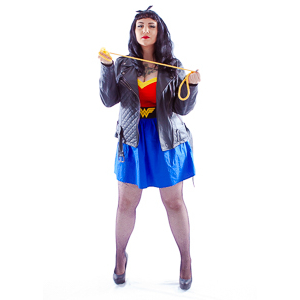 Sarah's rockabilly Wonder Woman shoot.