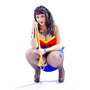 Sarah's rockabilly Wonder Woman shoot.