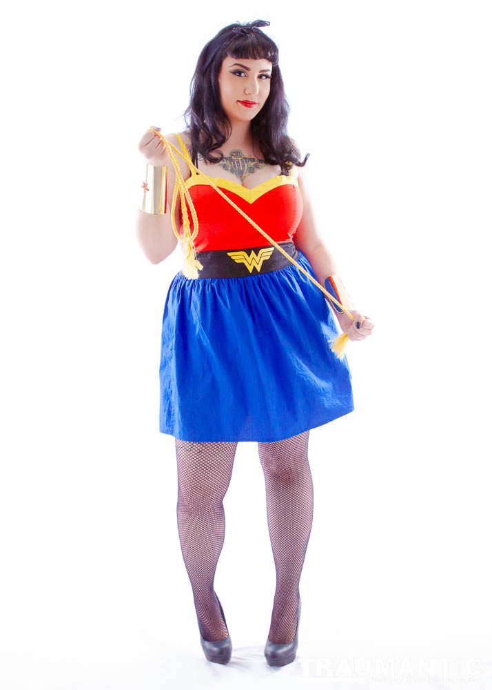 Sarah's rockabilly Wonder Woman shoot.