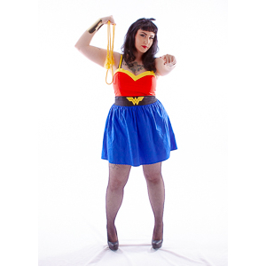 Sarah's rockabilly Wonder Woman shoot.