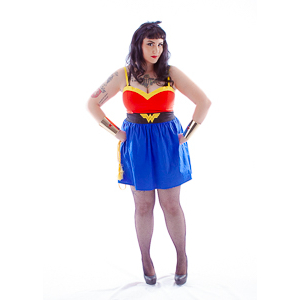 Sarah's rockabilly Wonder Woman shoot.