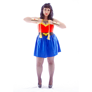 Sarah's rockabilly Wonder Woman shoot.