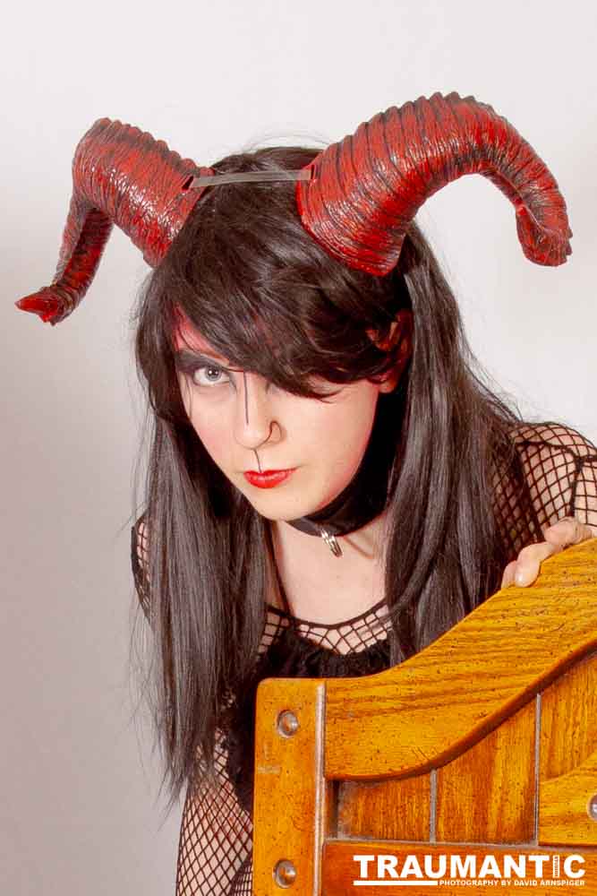 A test shoot for the upcoming Pope Satanus - Hell On Earth Session