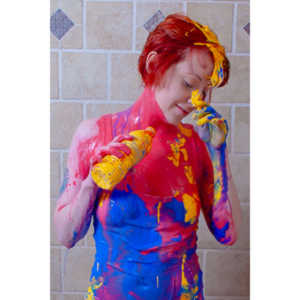 Rebecca had an idea to do a shoot with paint.  This is the result.