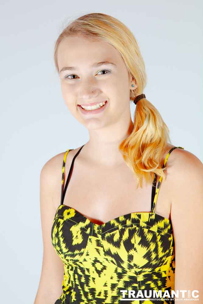 Alyssa's very first photo session.