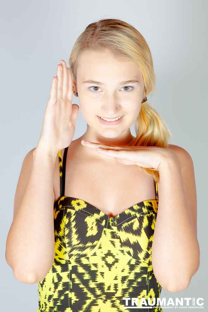 Alyssa's very first photo session.