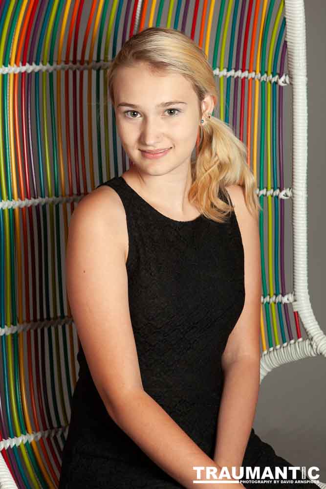 Alyssa's very first photo session.