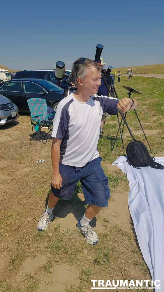 My friends and I drove up into Nebraska to Agate Fossil Beds National Park to experieince and photograph the total eclipse.  What a day!