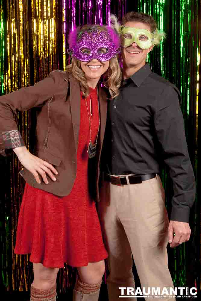 Portraits from the photo booth at the annual Comedy Night for Animal House.