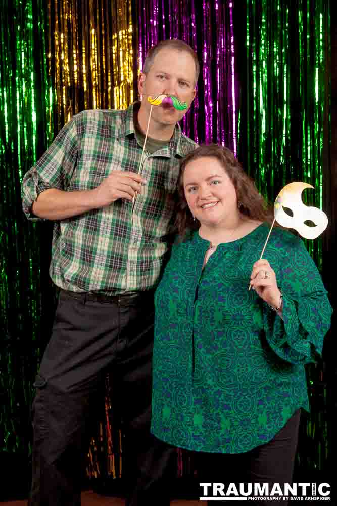 Portraits from the photo booth at the annual Comedy Night for Animal House.