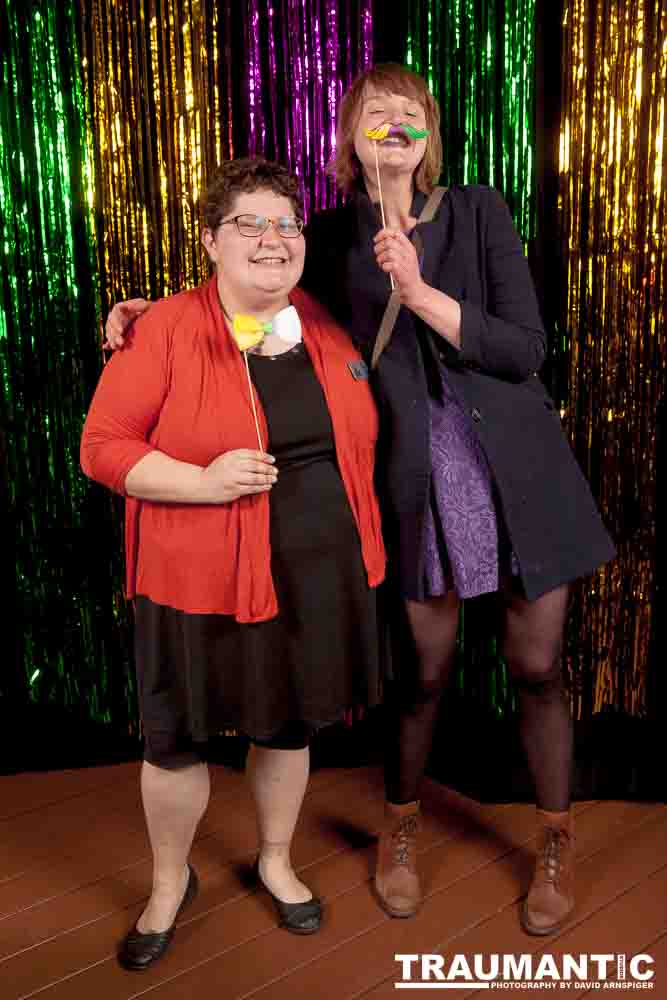 Portraits from the photo booth at the annual Comedy Night for Animal House.