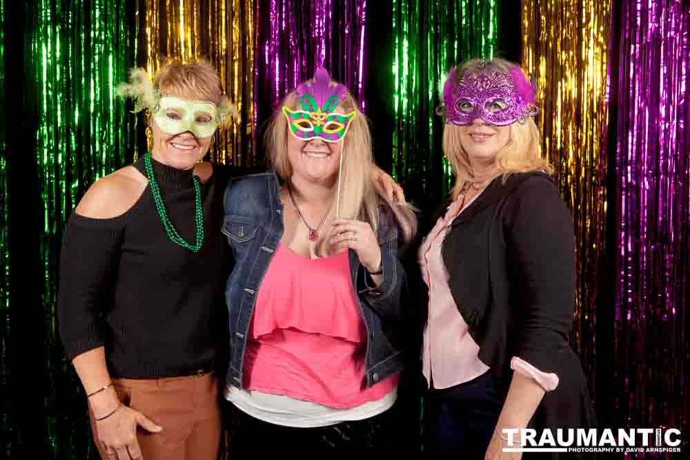 Portraits from the photo booth at the annual Comedy Night for Animal House.