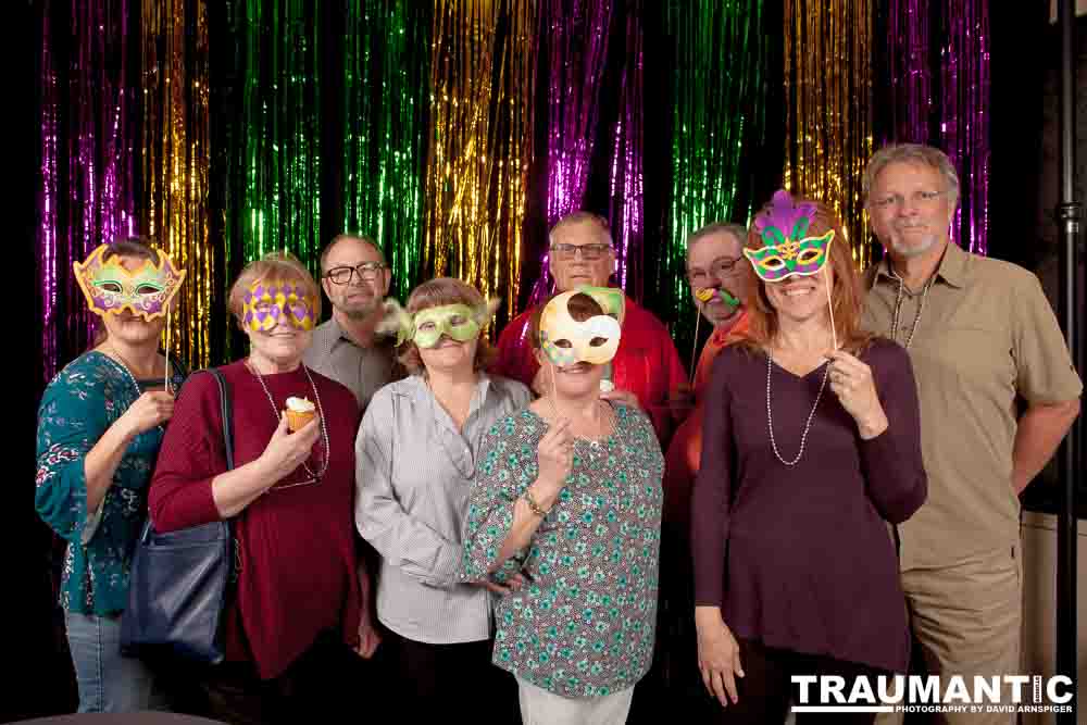 Portraits from the photo booth at the annual Comedy Night for Animal House.