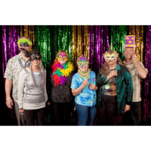 Portraits from the photo booth at the annual Comedy Night for Animal House.