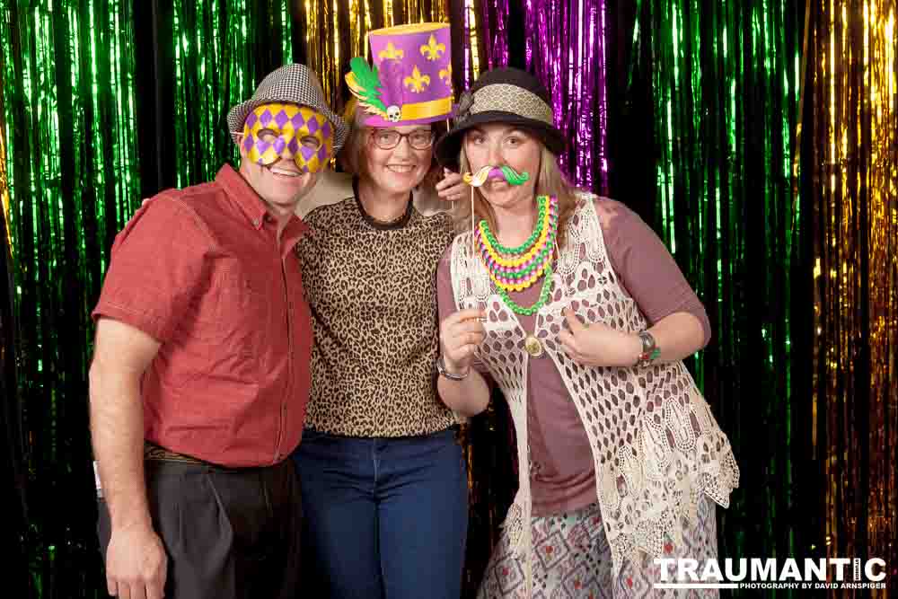 Portraits from the photo booth at the annual Comedy Night for Animal House.