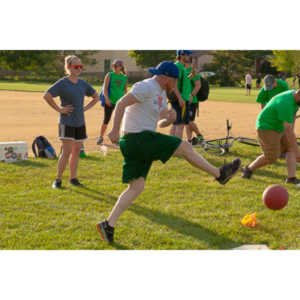My co-workers at Forney Industries have a kickball team.  I went out and photographed their second game of the season.