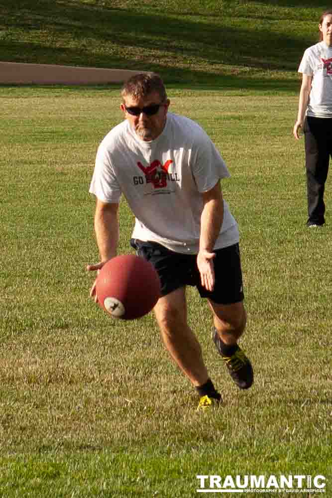 My co-workers at Forney Industries have a kickball team.  I went out and photographed their second game of the season.