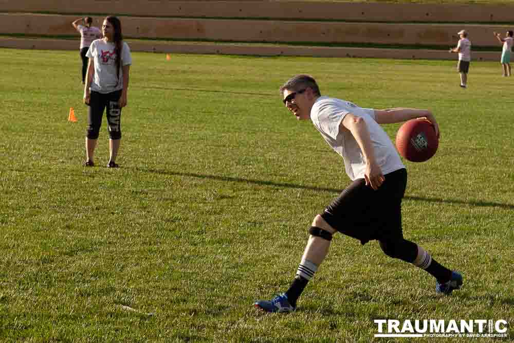 My co-workers at Forney Industries have a kickball team.  I went out and photographed their second game of the season.
