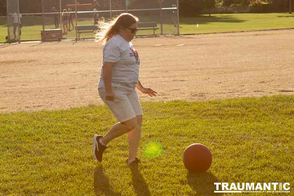 My co-workers at Forney Industries have a kickball team.  I went out and photographed their second game of the season.