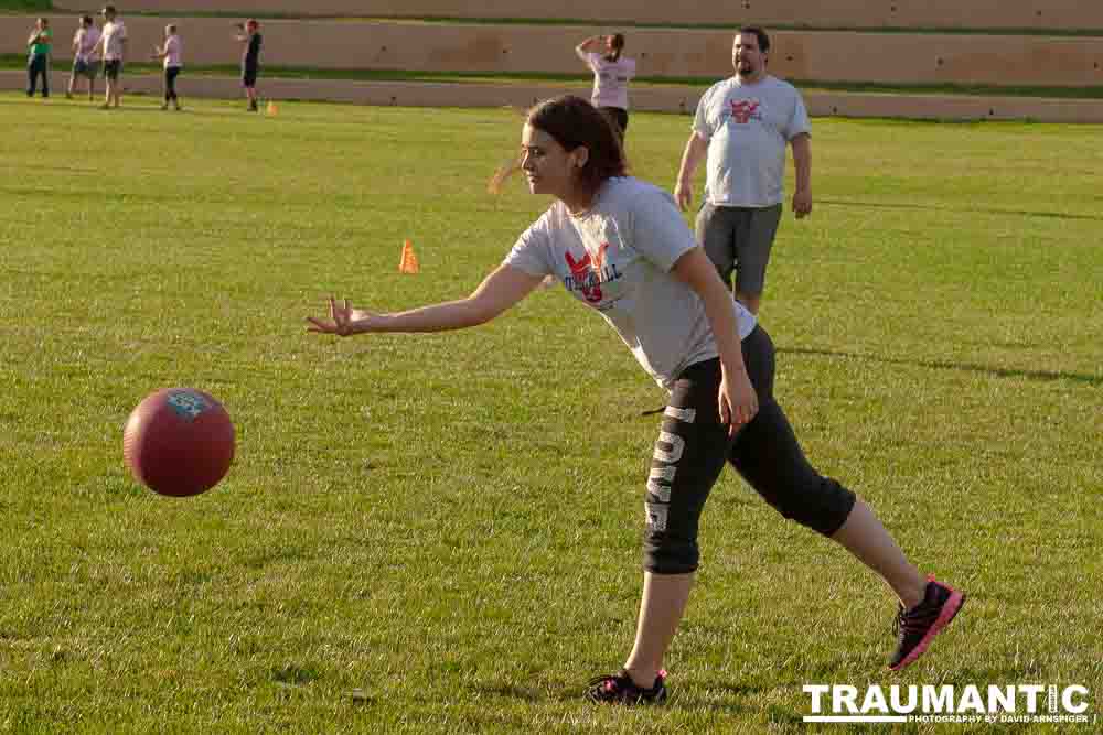 My co-workers at Forney Industries have a kickball team.  I went out and photographed their second game of the season.