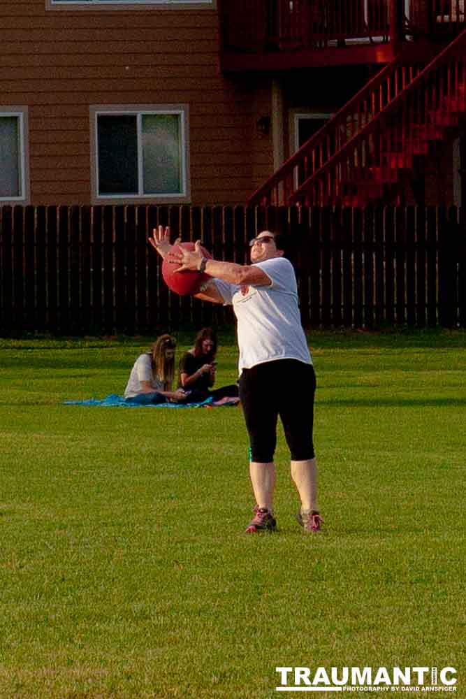 My co-workers at Forney Industries have a kickball team.  I went out and photographed their second game of the season.