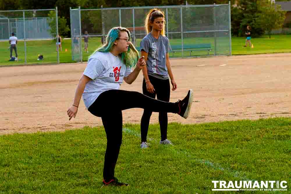 My co-workers at Forney Industries have a kickball team.  I went out and photographed their second game of the season.