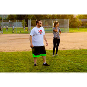 My co-workers at Forney Industries have a kickball team.  I went out and photographed their second game of the season.
