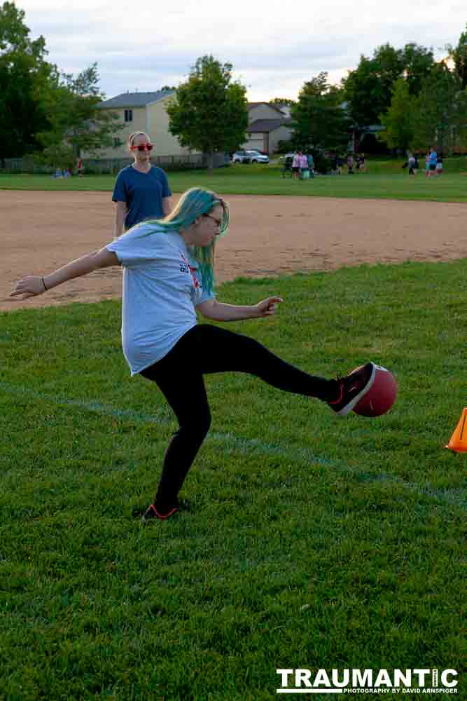 My co-workers at Forney Industries have a kickball team.  I went out and photographed their second game of the season.