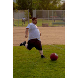 My co-workers at Forney Industries have a kickball team.  I went out and photographed their second game of the season.