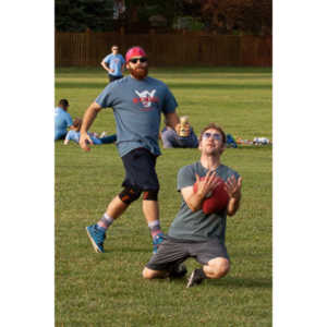 My co-workers at Forney Industries have a kickball team.  I went out and photographed their second game of the season.