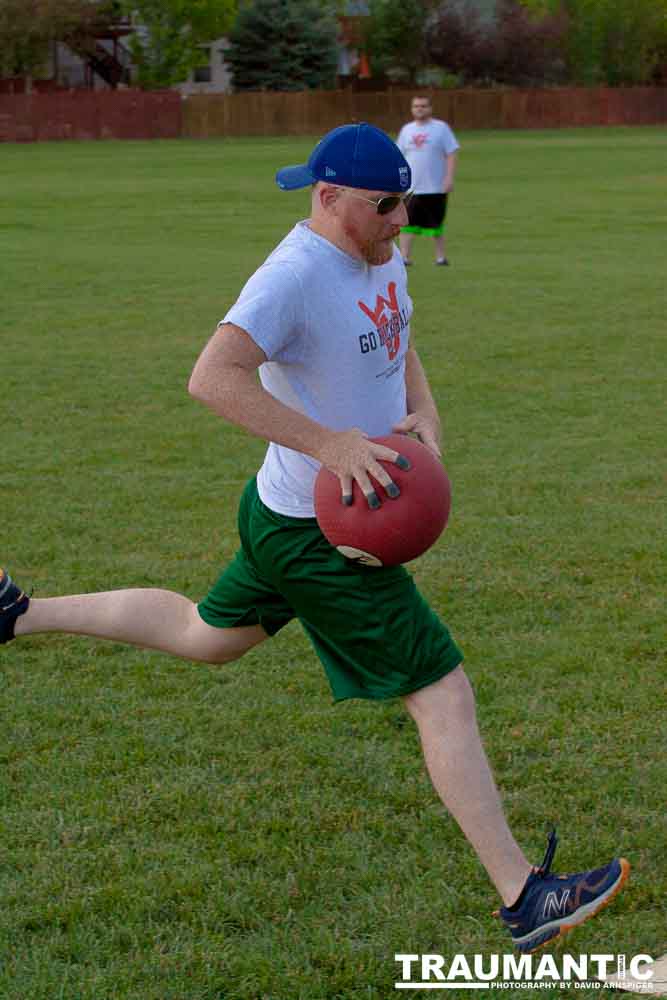 My co-workers at Forney Industries have a kickball team.  I went out and photographed their second game of the season.