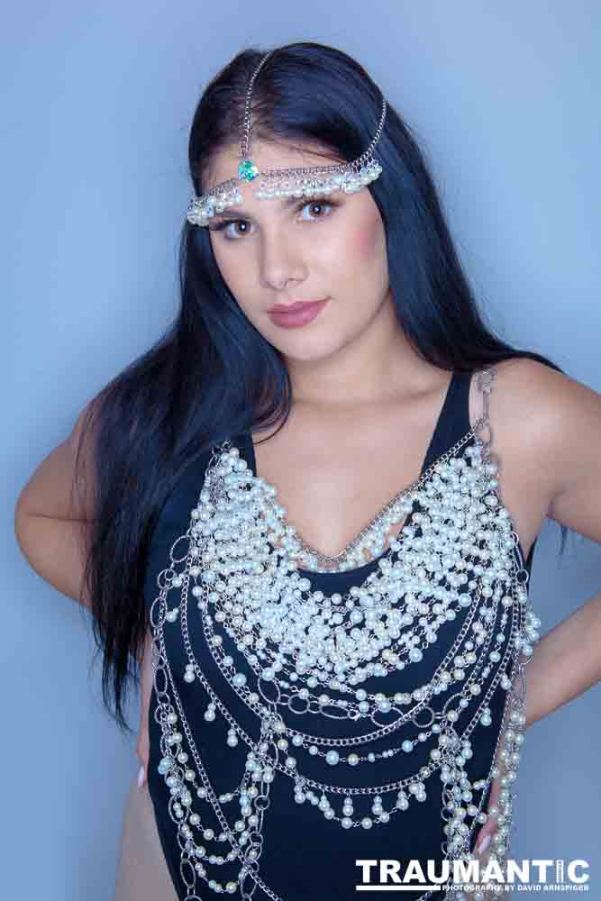 Amanda and Nancy were representing a jewelry line.  This is what we came up with.