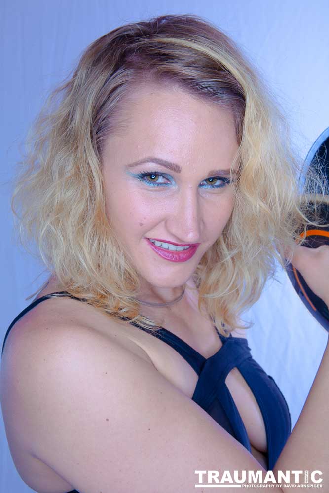 Meredith wanted to do a session that included some TRON cosplay.