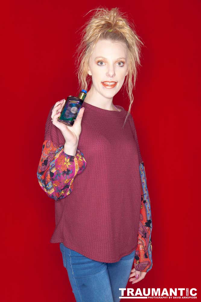 Austin asked if she and Mary could come over with their friend Kat and do a quick shoot with a Vaping theme.  Here's what we were able to do on short notice.