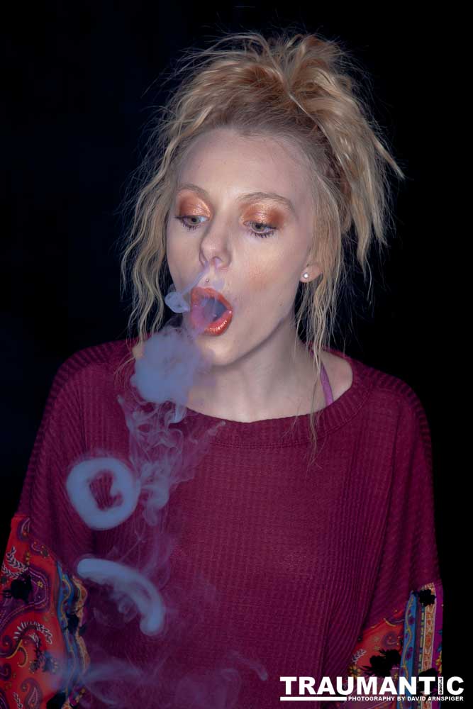 Austin asked if she and Mary could come over with their friend Kat and do a quick shoot with a Vaping theme.  Here's what we were able to do on short notice.