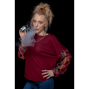 Austin asked if she and Mary could come over with their friend Kat and do a quick shoot with a Vaping theme.  Here's what we were able to do on short notice.
