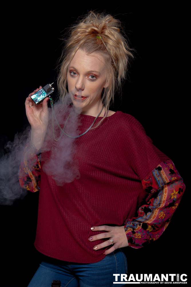 Austin, Mary and Kat came over to do a quick shoot with a Vaping theme.