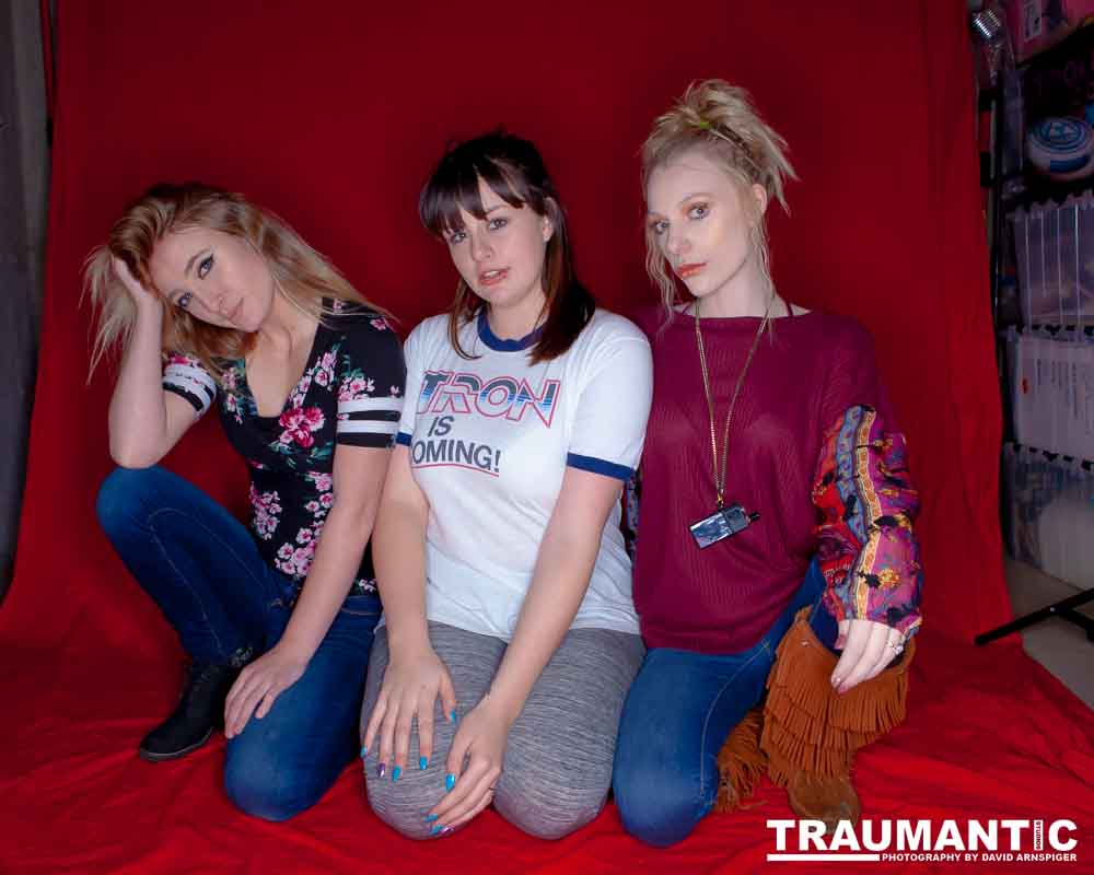 Austin asked if she and Mary could come over with their friend Kat and do a quick shoot with a Vaping theme.  Here's what we were able to do on short notice.