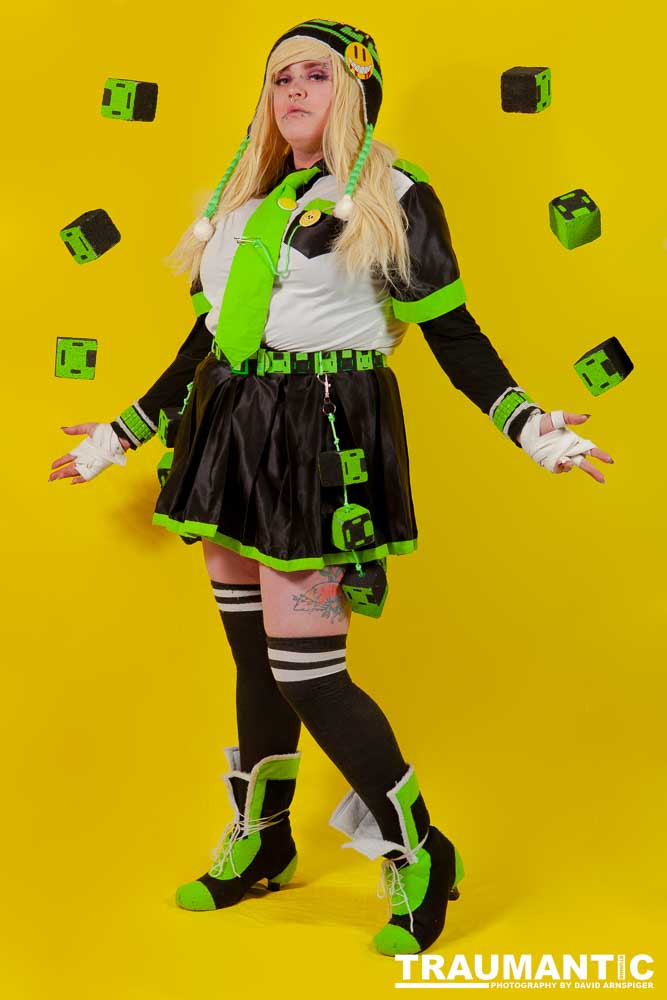 Alexis came over with 4 costumes.  We only managed to get three done, but we had a blast doing it.