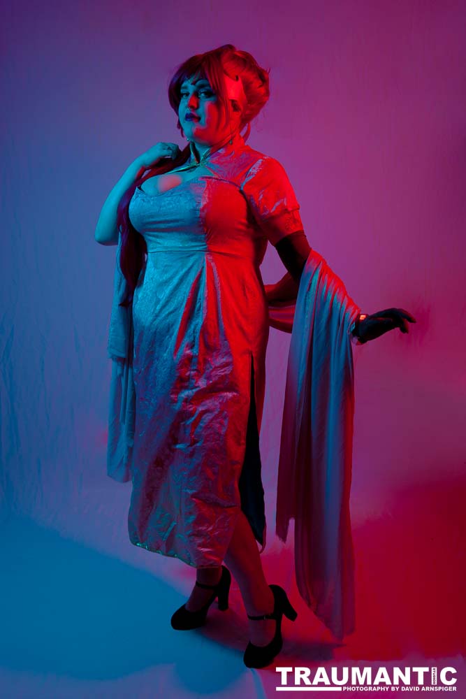 Alexis came over with 4 costumes.  We only managed to get three done, but we had a blast doing it.