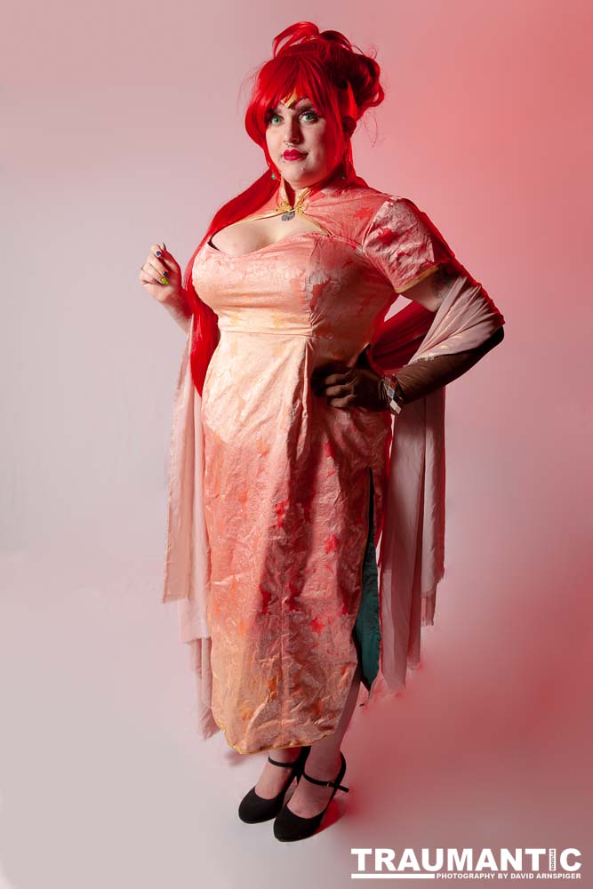 Alexis came over with 4 costumes.  We only managed to get three done, but we had a blast doing it.