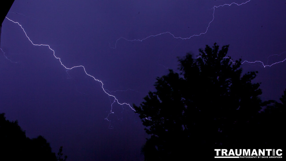 A Derecho rolled through our area.  I parked myself in a econd floor window of my home and captured these beauties.